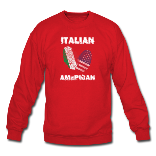 Italian American Crewneck Sweatshirt - red