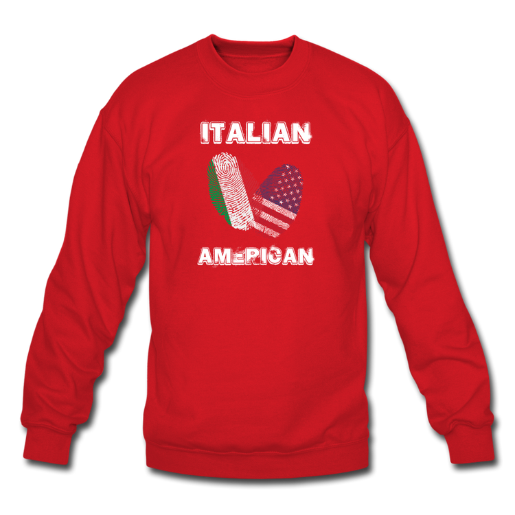 Italian American Crewneck Sweatshirt - red