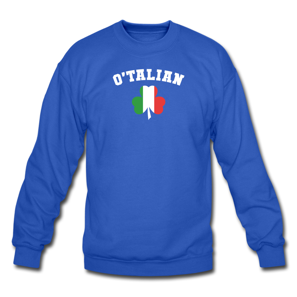 O'talian St. Patrick's Crewneck Sweatshirt - royal blue