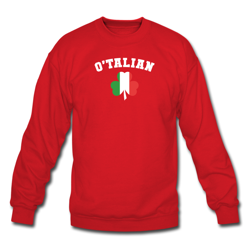 O'talian St. Patrick's Crewneck Sweatshirt - red
