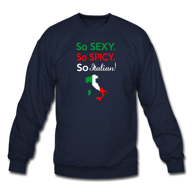 So sexy, So Italian Crewneck Sweatshirt - navy