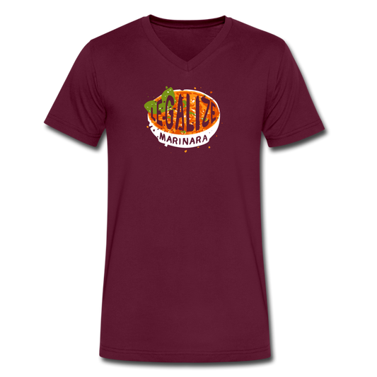 Legalize marinara Italians Unisex V-neck T-shirt - maroon