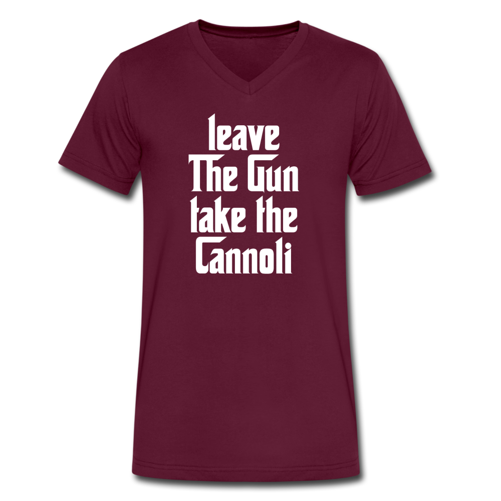 Leave The Gun Take The Cannolis Unisex V-neck T-shirt - black