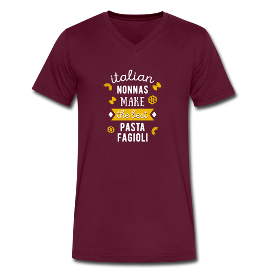 Italian nonnas make the best pasta fagioli Unisex V-neck T-shirt - maroon