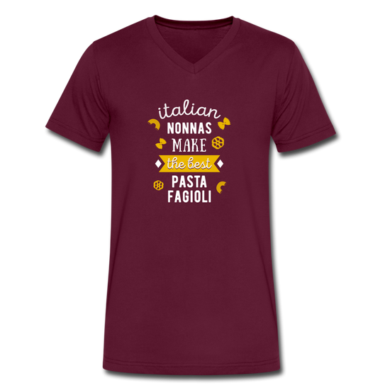 Italian nonnas make the best pasta fagioli Unisex V-neck T-shirt - maroon