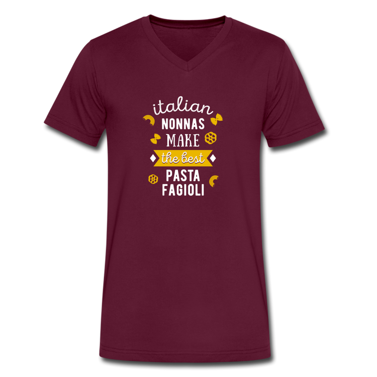 Italian nonnas make the best pasta fagioli Unisex V-neck T-shirt - maroon