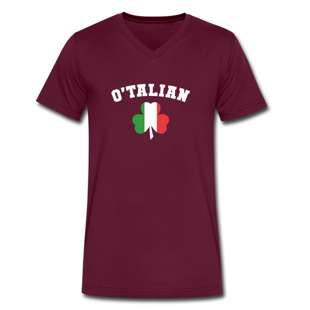 O'talian St. Patrick's Unisex V-neck T-shirt - black