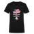 American Grown with Italian Roots Unisex V-neck T-shirt - black