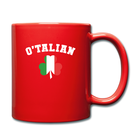 O'talian St. Patrick's Full Color Mug 11 oz - red