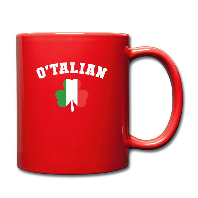 O'talian St. Patrick's Full Color Mug 11 oz - red