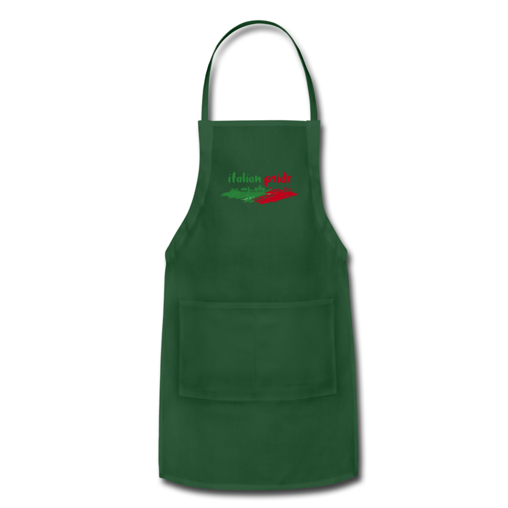 Italian Pride Apron - forest green