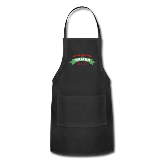 American born with Italian roots Apron - black