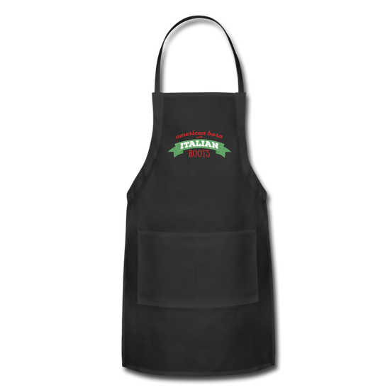 American born with Italian roots Apron - black