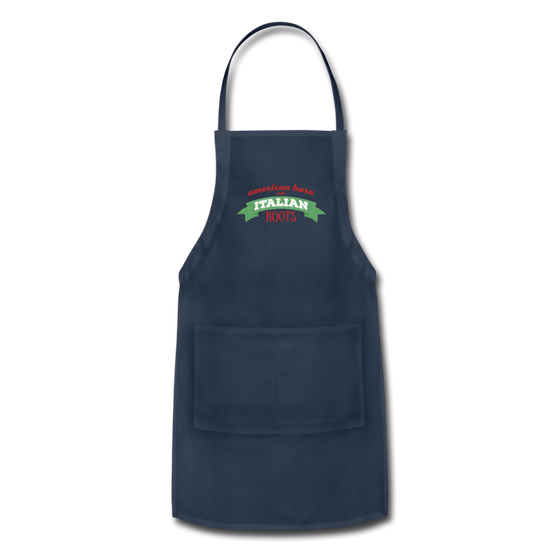 American born with Italian roots Apron - navy