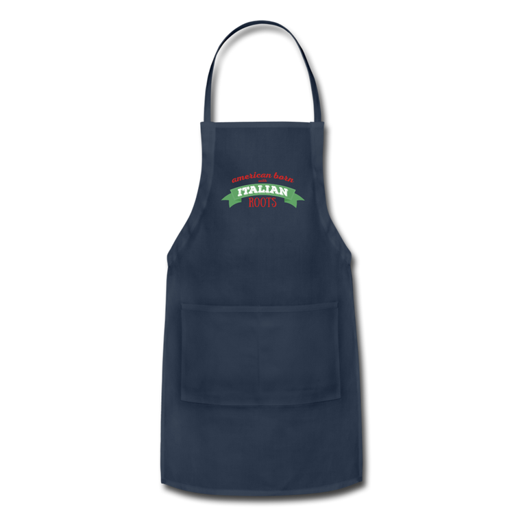 American born with Italian roots Apron - navy