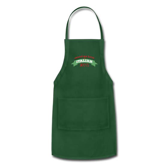 American born with Italian roots Apron - forest green