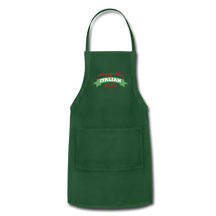 American born with Italian roots Apron - forest green