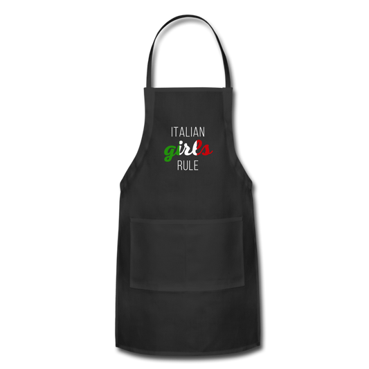 Italian girls rule Apron - black