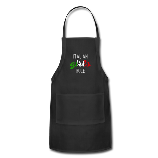 Italian girls rule Apron - black