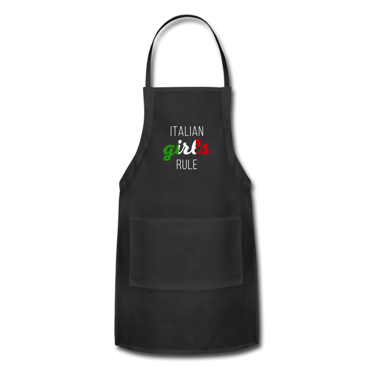 Italian girls rule Apron - black