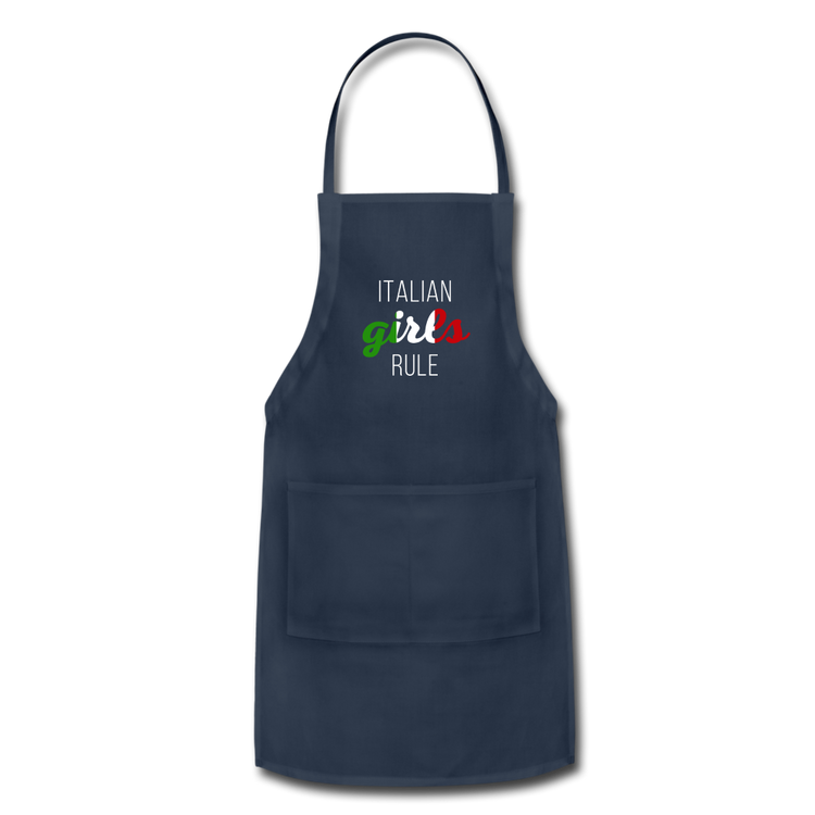 Italian girls rule Apron - navy