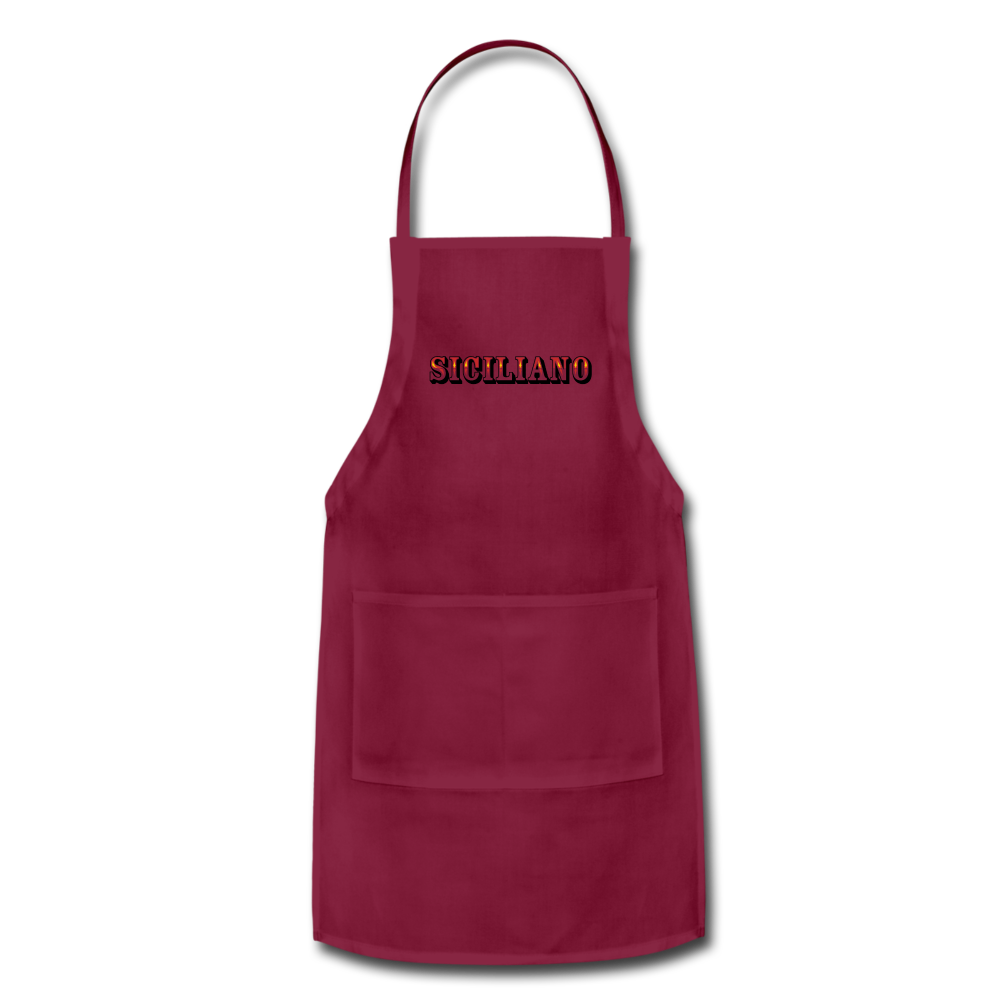 Siciliano Apron - burgundy