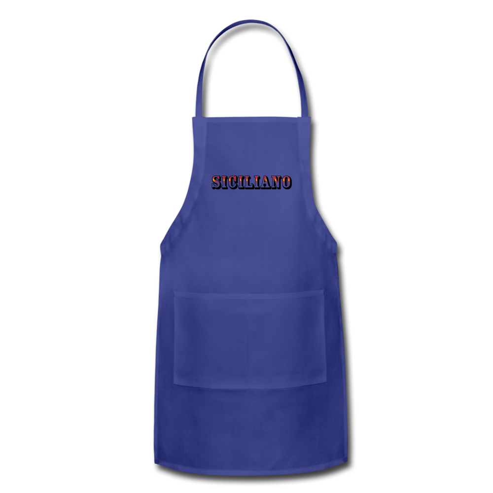 Siciliano Apron - royal blue