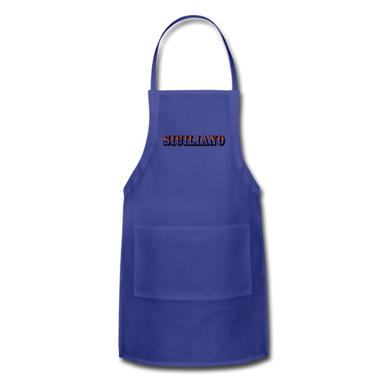 Siciliano Apron - royal blue