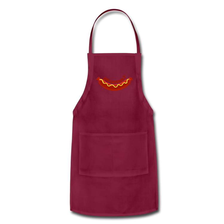 Got Sausage? Apron - burgundy