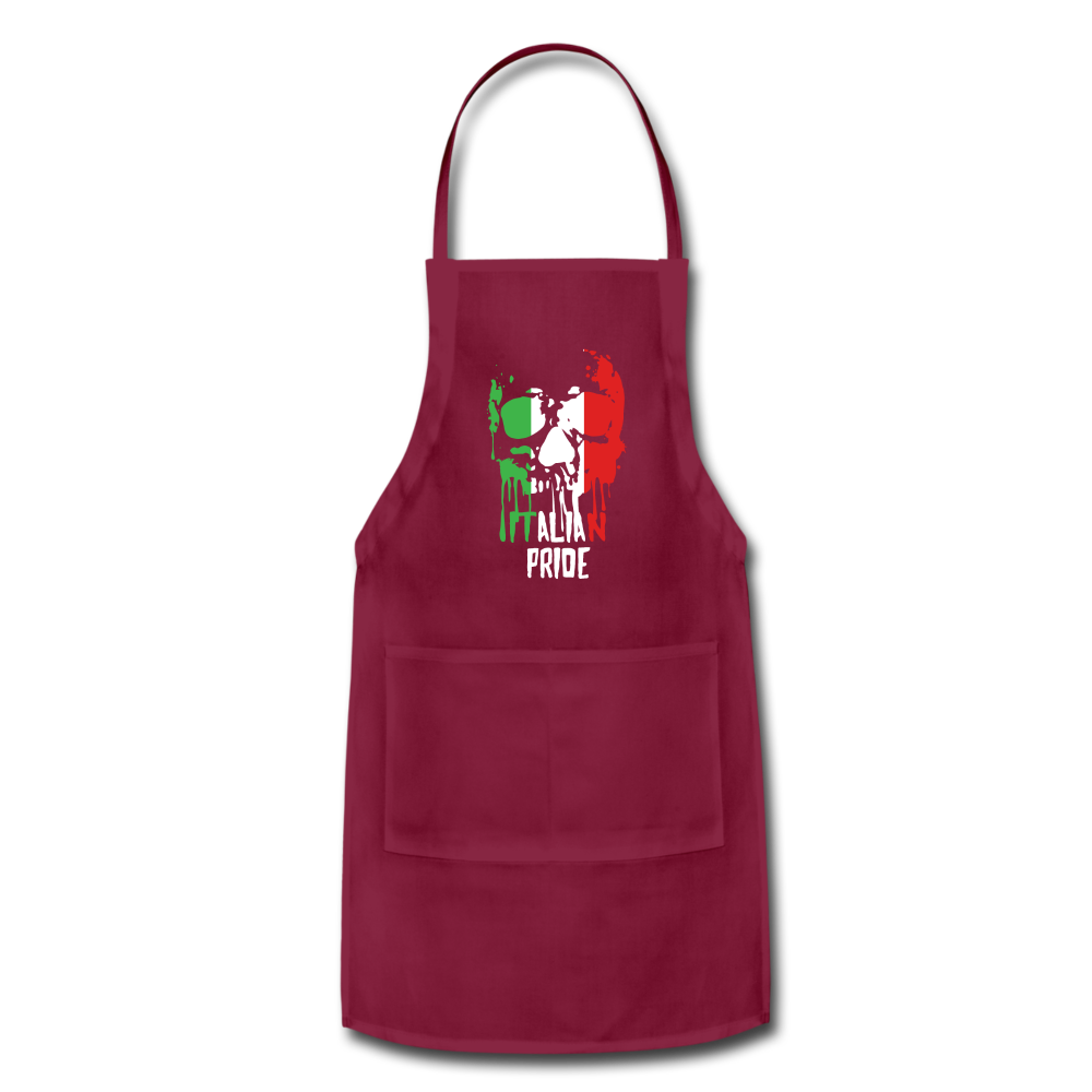 Italian Pride Apron - burgundy