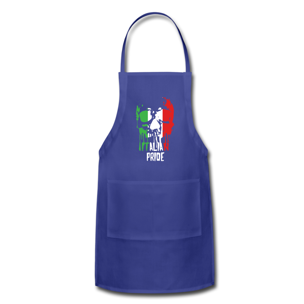 Italian Pride Apron - royal blue