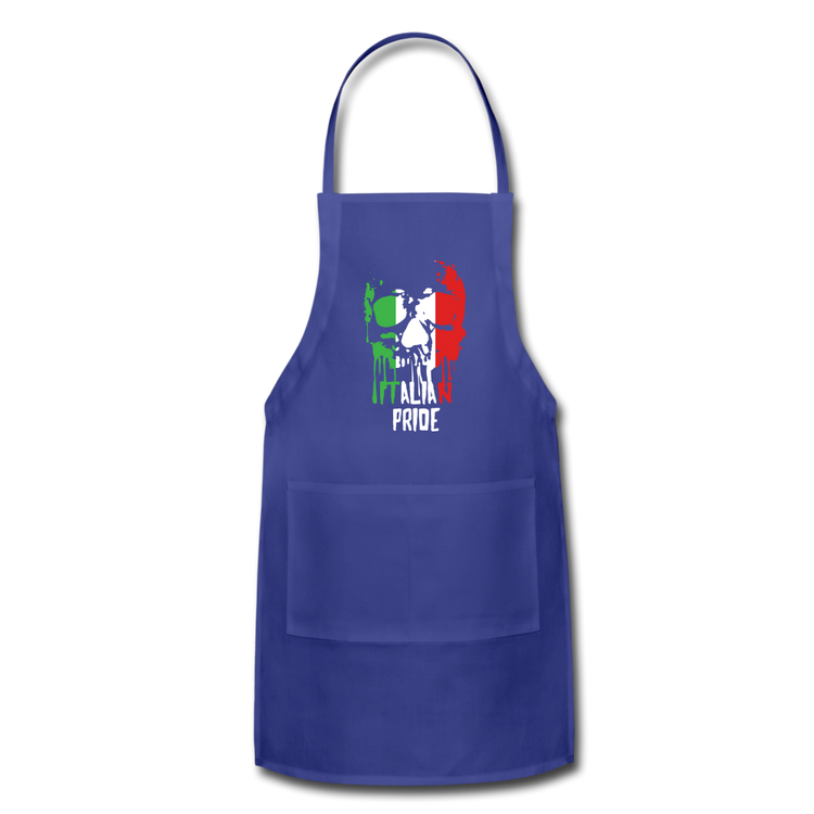 Italian Pride Apron - royal blue