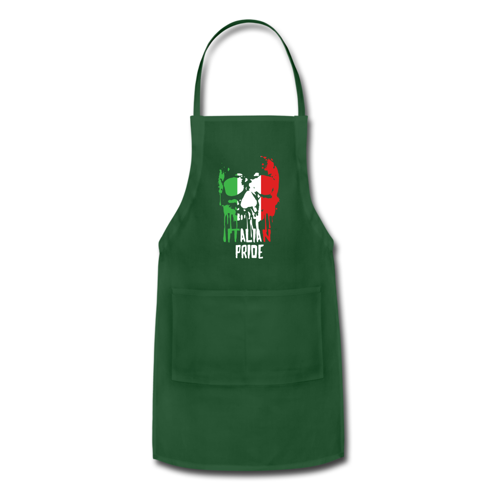 Italian Pride Apron - forest green