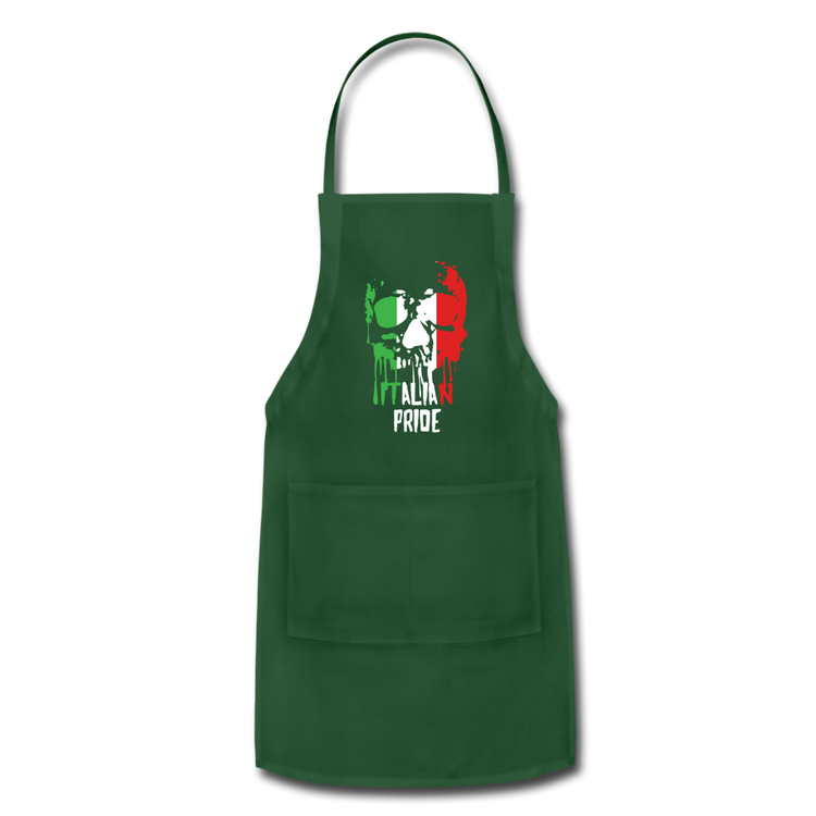 Italian Pride Apron - forest green