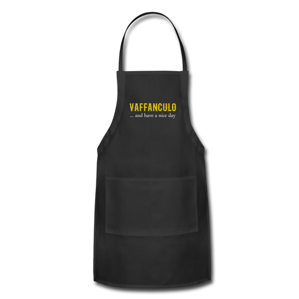 Vaffanculo... and have a nice day Apron - black