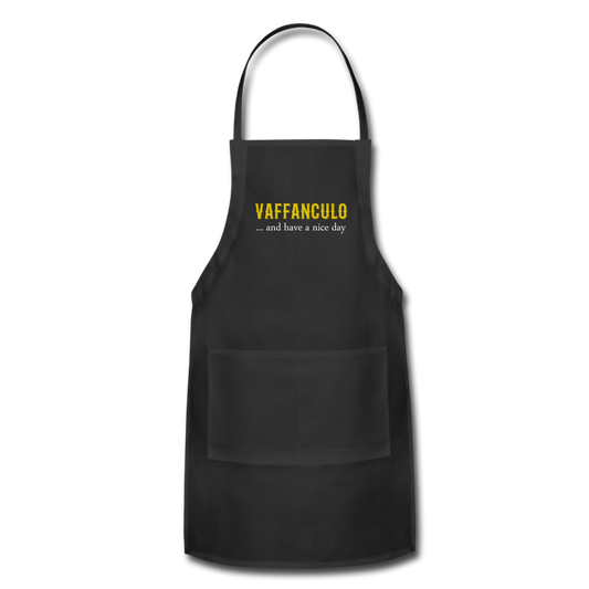 Vaffanculo... and have a nice day Apron - black