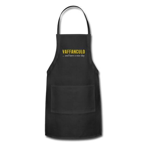 Vaffanculo... and have a nice day Apron - black