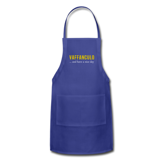 Vaffanculo... and have a nice day Apron - royal blue