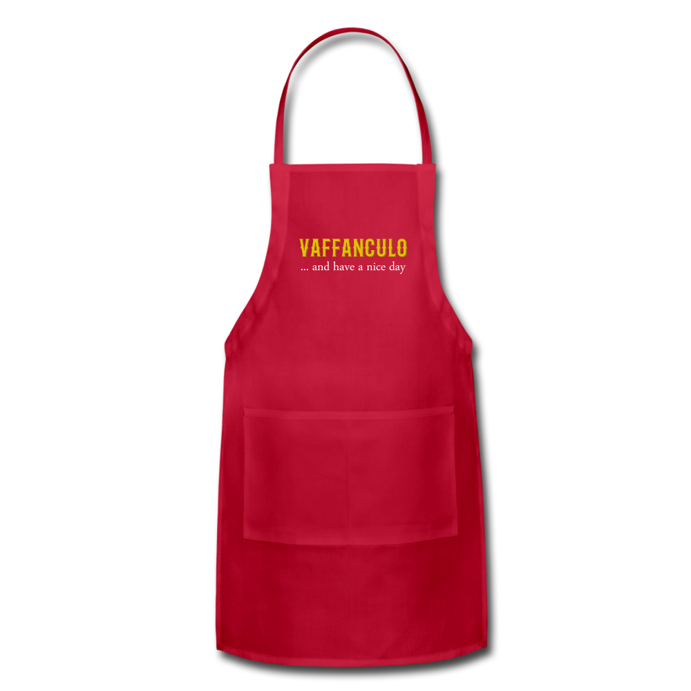Vaffanculo... and have a nice day Apron - red