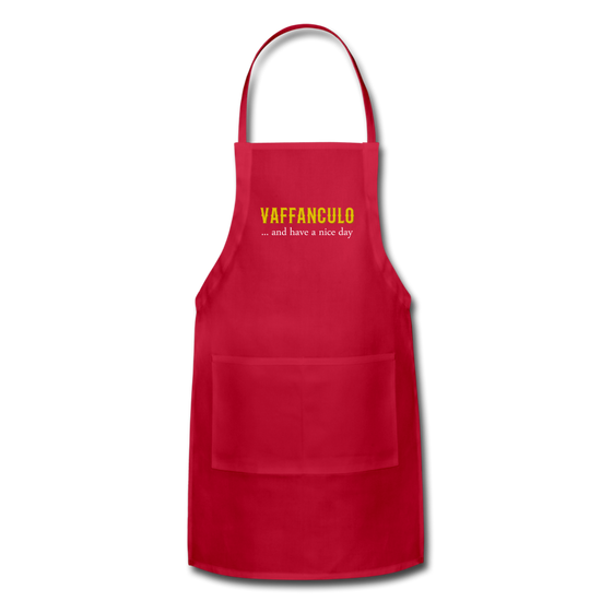 Vaffanculo... and have a nice day Apron - red