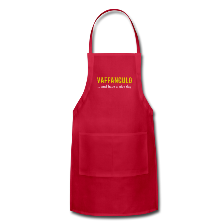 Vaffanculo... and have a nice day Apron - red