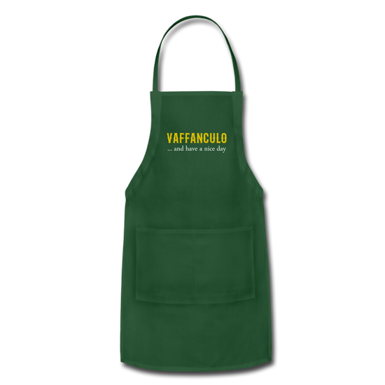 Vaffanculo... and have a nice day Apron - forest green