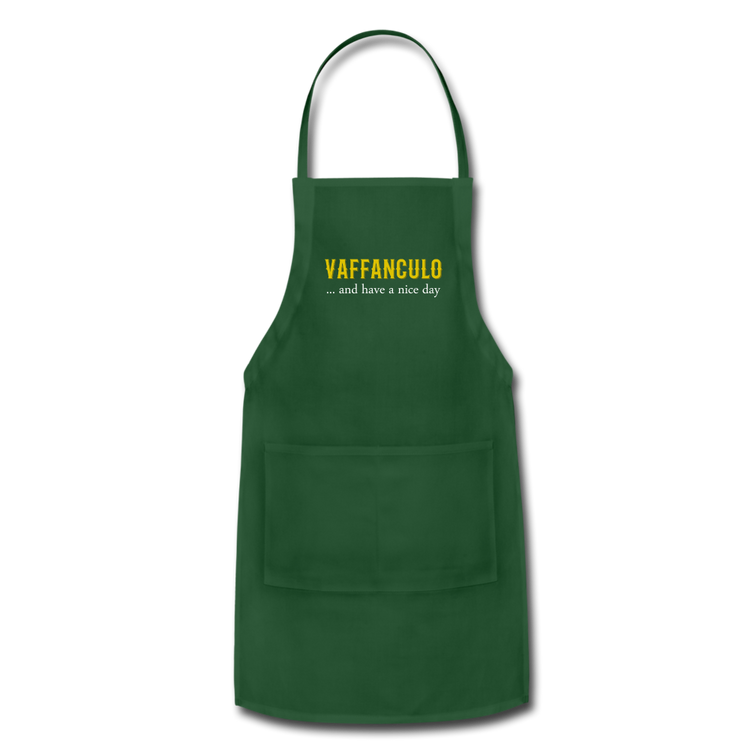 Vaffanculo... and have a nice day Apron - forest green