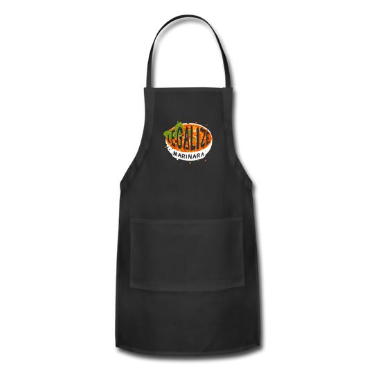 Legalize marinara Italians Apron - black