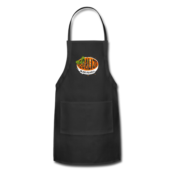 Legalize marinara Italians Apron - black