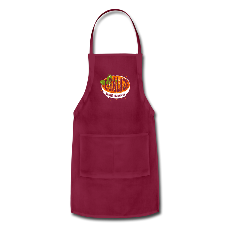 Legalize marinara Italians Apron - burgundy