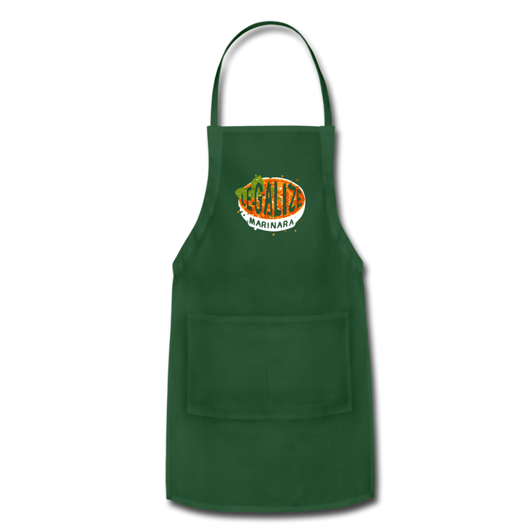 Legalize marinara Italians Apron - forest green