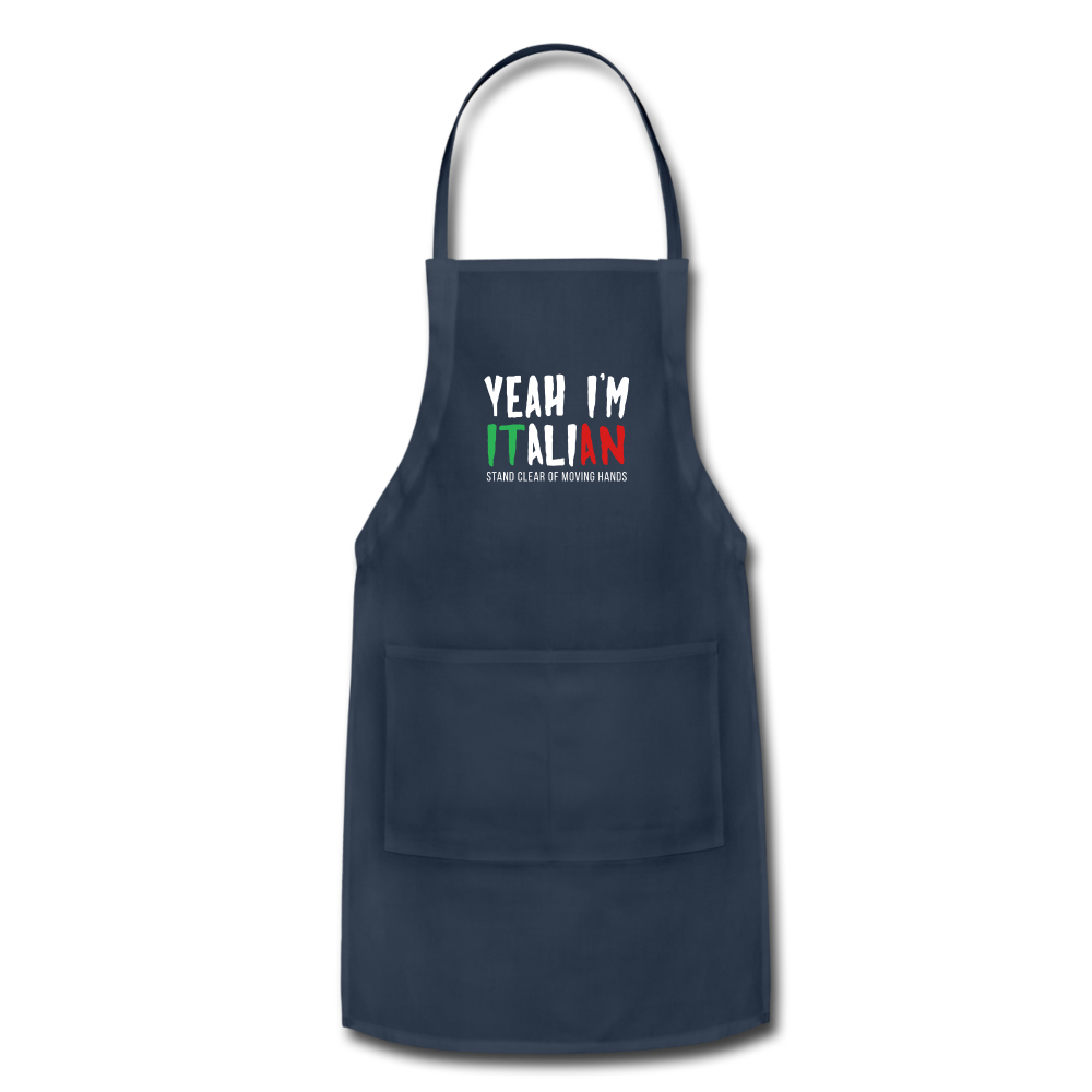 Yeah I'm Italian Apron - navy
