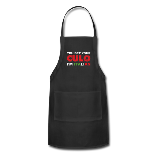 You bet your culo I'm Italian Apron - black