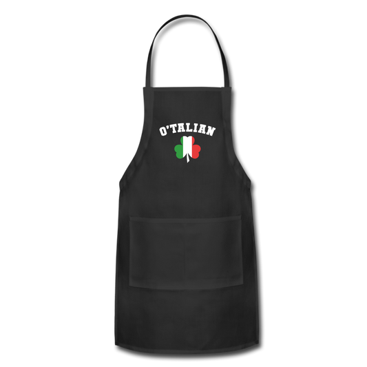 O'talian St. Patrick's Apron - black